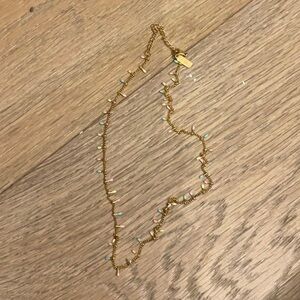 Gold and Turquoise Beaded Necklace